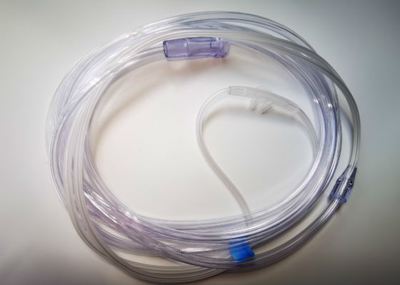 PVC ช่องจมูก Canula Tube Oxygen Dipping Soft Star Lumen Tubing ช่องจมูก PVC ช่องจมูก