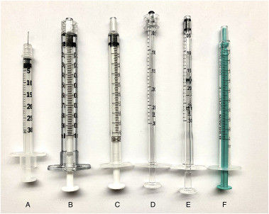 Luer Slip เข็มฉีดยาปลอดเชื้อแบบใช้แล้วทิ้งสามส่วน 10 Ml 20 Ml ไม่มีเข็ม