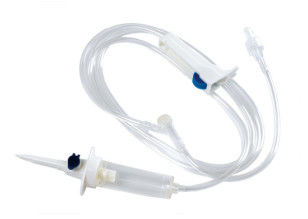 Y Site Antibacterial Air Inlet Admin Infusion Transfusion Set Non Pyrogenic 15 หยด/มล