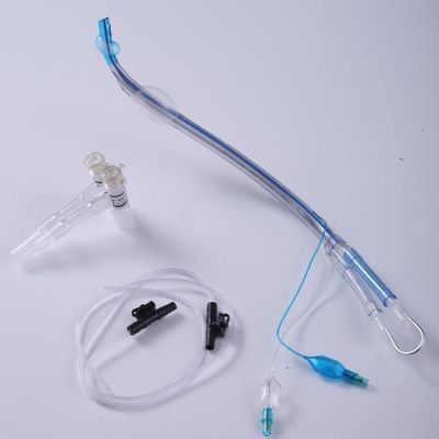 หลอด Endobronchial PVC ทางการแพทย์ที่ใช้แล้วทิ้งท่อช่วยหายใจแบบ Double-lumen