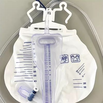 ถุงปัสสาวะทิ้ง Urine Meter System Medical External Urine Bag 2000ml
