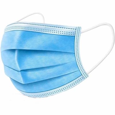3ply พอกหน้าทิ้งหน้ากากผ่าตัดทางทันตกรรมวัสดุสิ้นเปลืองทางการแพทย์ในการผ่าตัด