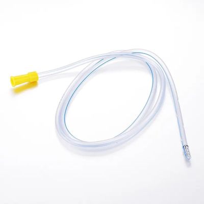 PVC Fr12 Fr16 Fr18 ท่อกระเพาะอาหารลำไส้เล็กส่วนต้น Ryles Tube พร้อมจุก